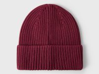 Бордовая шапка бини с тигром для мальчика Глория Джинс