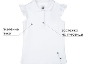 Футболка-поло для девочки