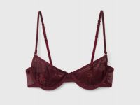 Бюстгальтер из кружевной сетки на косточках, Фиолетовый