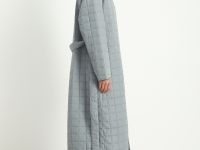 Пальто утепленное с поясом