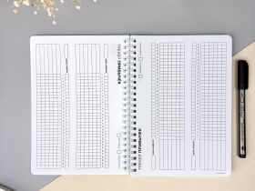 Планер ежедневник недатированный DoYourLine "Мрамор", А5, 166 страниц