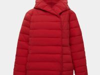 Утепленная куртка с капюшоном и рукавом реглан