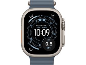 Смарт-часы Apple Watch Ultra 3 49mm Natural Titanium Case with Anchor Blue Ocean Band (One Size)