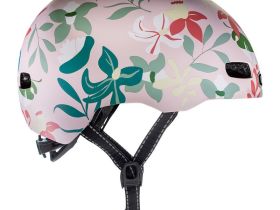 Nutcase Шлем защитный Nutcase Little Nutty Leaf It, цвет Розовый-Зеленый, ростовка XS