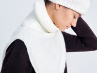 Шапка с отворотом с добавлением ангоры и шерсти