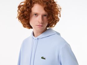 Мужская толстовка - худи Lacoste классического кроя из органического хлопка