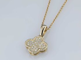 Подвеска из желтого золота э0312пд04220303