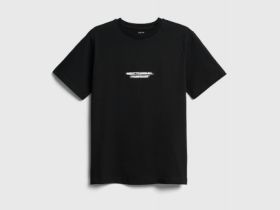 Футболка с принтом для мальчиков, Черный