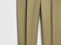 Брюки из твила, Бежевый