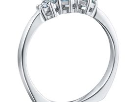 Классическое кольцо из белого золота э0912кц07070100_blue