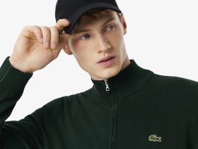 Мужской свитер Lacoste на молнии из органического хлопка