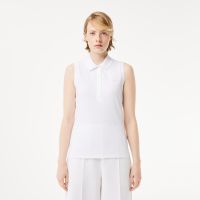 Женское поло Lacoste приталенного кроя из хлопка пике