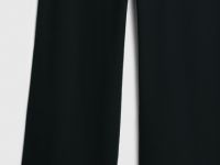 Широкие брюки из трикотажа, Черный