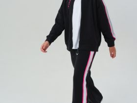 Комплект трикотажный для девочек: толстовка, брюки