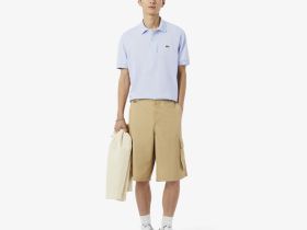 Мужское поло Lacoste из смеси эластичного органического хлопка