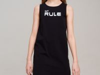 Комплект трикотажный для девочек: платье-футболка, туника