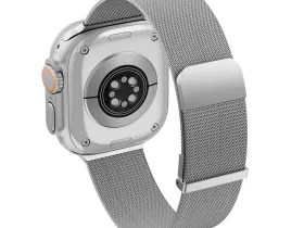 Ремешок WiWU MagFlex для Apple Watch 44/45/46/49mm миланская петля/сталь (WB302) (серебристый)
