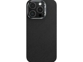 Чехол-накладка Benks ArmorAir Kevlar MagSafe для iPhone 16 Pro Max кевлар черно-серый в полоску