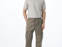 Футболка из фактурной ткани, Бежевый