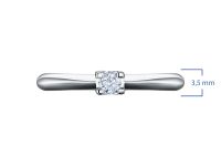 Классическое кольцо из белого золота э4712кц04091200_white