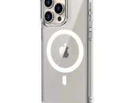 Чехол-накладка Kzdoo Mag Guardian Magsafe для iPhone 16 Pro Max силиконовый (прозрачный)