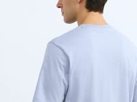 Футболка с принтом, Голубой