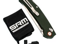 Складной нож SRM Asika 411L-MG, сталь 14C28N, рукоять микарта