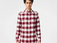 Мужская клетчатая рубашка Lacoste Slim Fit