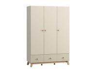 Шкаф детский Финни 3-144x210 Светло-бежевый
