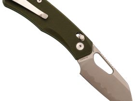 Складной нож SRM Cub, сталь Laminated 140Cr, рукоять G10, зеленый