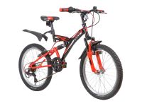 Детский велосипед Novatrack Dart 20, год 2020, цвет Черный