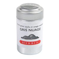 Набор картриджей для перьевой ручки Herbin, Gris nuage Светло-серый, 6 шт