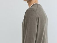 Джемпер с имитацией футболки, Коричневый