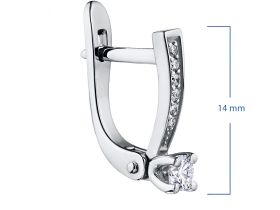 Серьги из серебра э0612сг05150100
