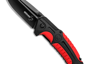 Складной нож Boker Plus Savior 1, сталь Sandvik 12С27, рукоять термопластик FRP, чёрно-красный