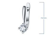 Серьги из белого золота с бриллиантами э0901сг04200689