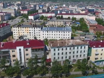 Историческая застройка Колымского шоссе. Фрагмент