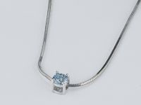 Классическая подвеска из белого золота с бриллиантом э4001пд02121100