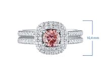 Классическое кольцо из белого золота э0912кц07166700_pink