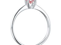 Классическое кольцо из белого золота э0912кц04164200_pink