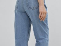 Джинсы Mom с высокой посадкой, Голубой