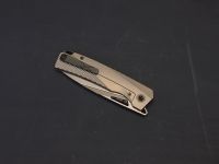 Складной нож TuoTown Themis Stonewash, сталь T14N, рукоять Grey Ti