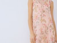 Платье А-силуэта с принтом, Оранжевый