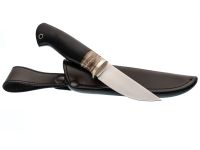 Нож Партнер 1, сталь M390, рукоять граб, вставка зуб мамонта