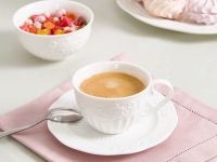 Чайная пара Emboss White