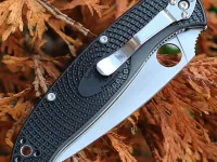 Складной нож Spyderco Resilience, сталь 8Cr13MoV, рукоять FRN, черный