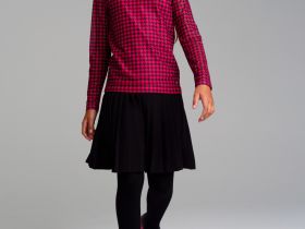 Фуфайка трикотажная для девочек (футболка с длинными рукавами)