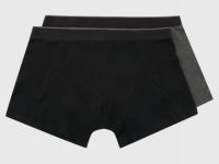 Базовые трусы-транки, 2 шт., Черный