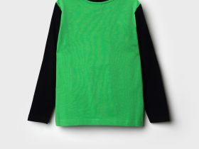 Фуфайка трикотажная для мальчиков (футболка с длинными рукавами)