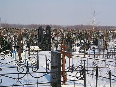 В Якутске горело городское кладбище